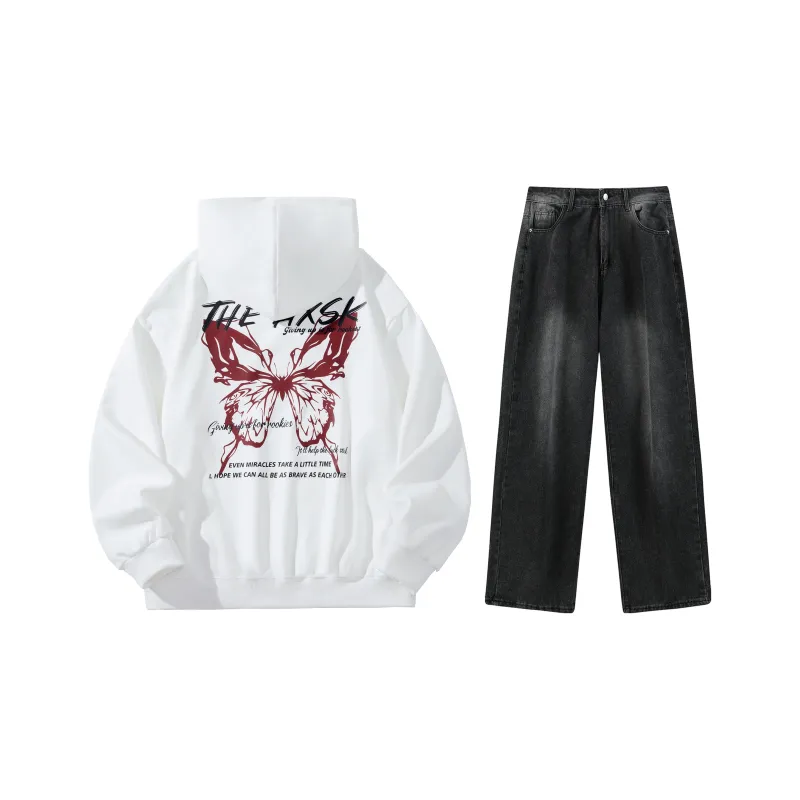 A.X.S.K Sweatshirt Sets Unisex-57