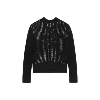 Givenchy 4G Crochet Knit Oversized Jumper