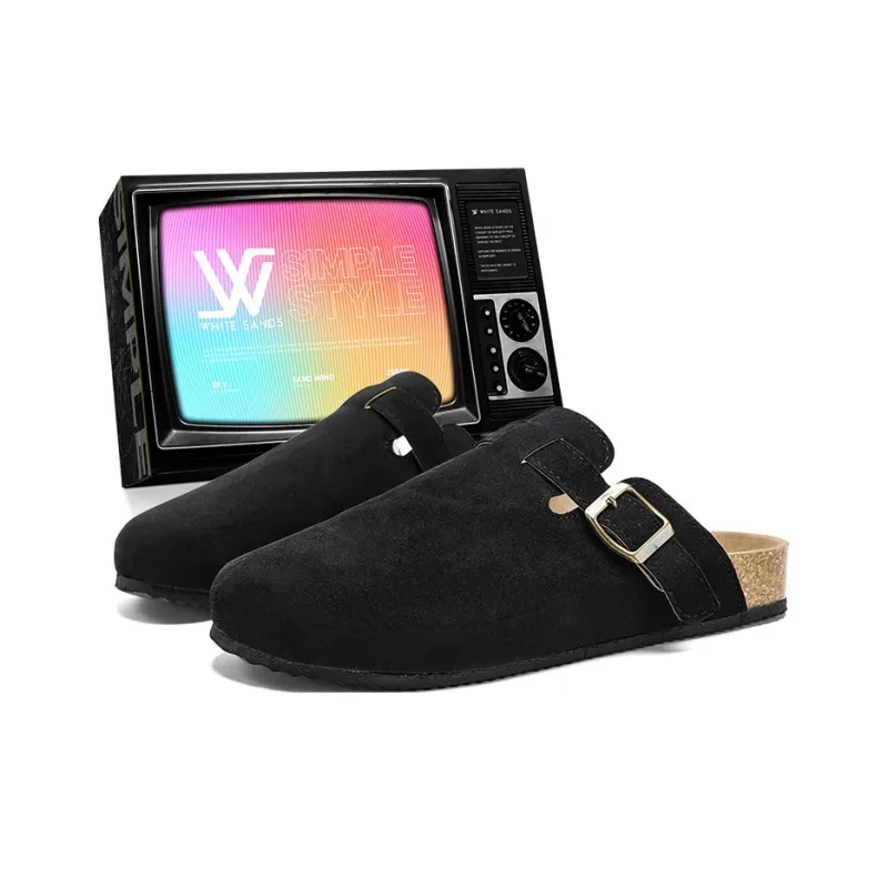White Sands Closed Toe Slippers Unisex Box-12