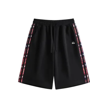 Crayon Shinchan Casual Shorts Unisex Active Black With White Accents