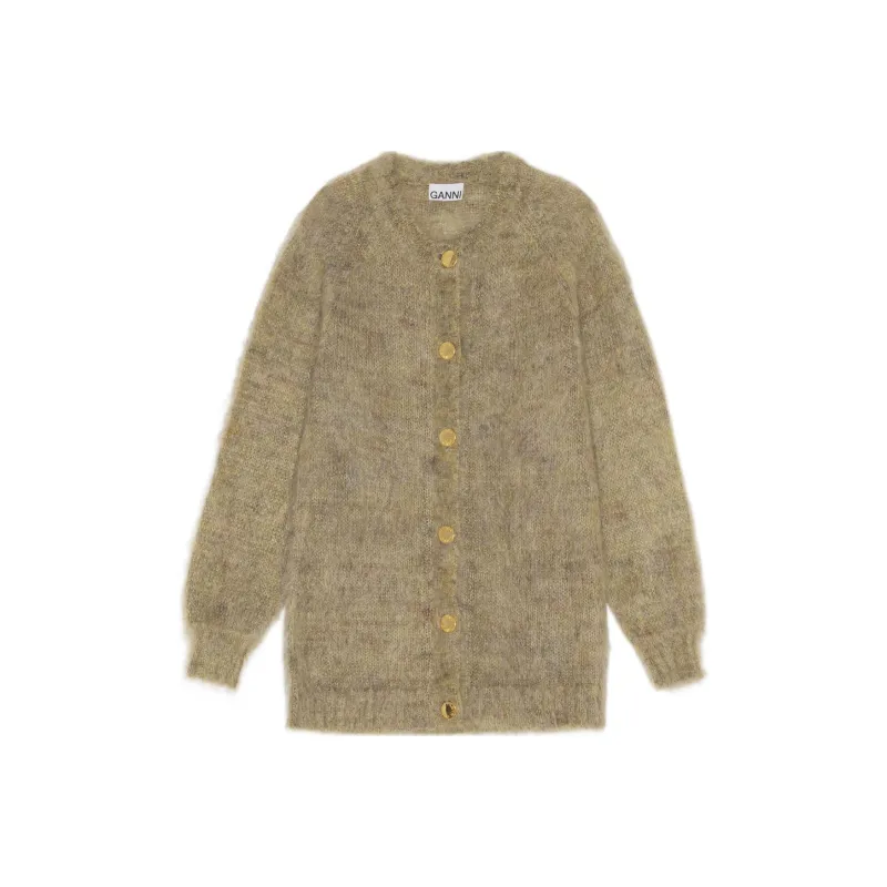 GANNI FW22 Knitwear Women's Khaki-0