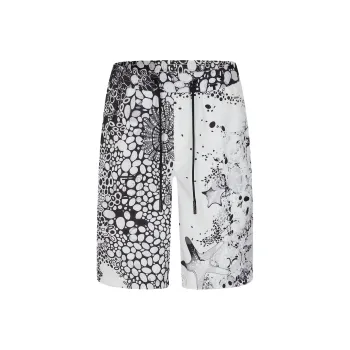 FERRE Casual Shorts Men's Black Floral