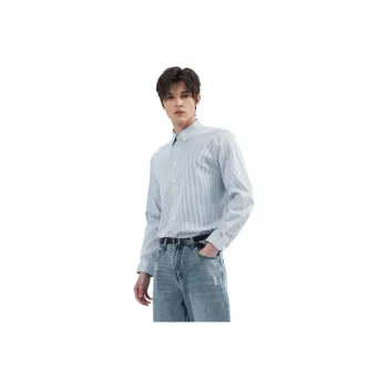 WILD LEADER Shirts Men Blue[, Consider 1 Size Up][W4158538]