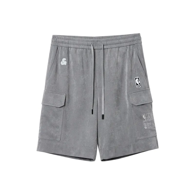 JACK JONES· JACK&JONESxNBA Spring Summer Casual Shorts Men's E40 Robin Gray-0