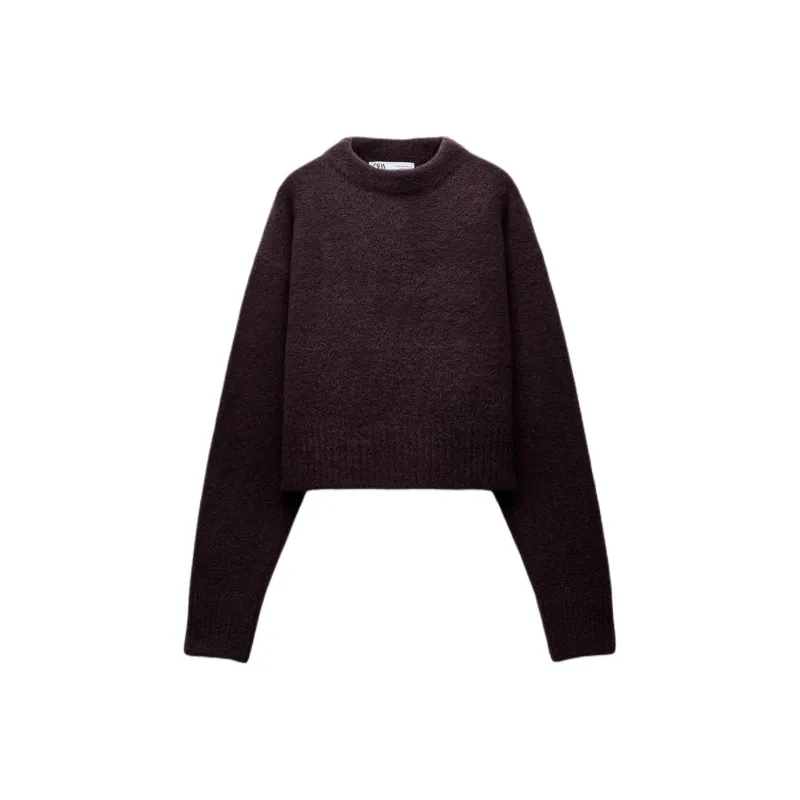 ZARA Sweater Women's Dark Purple-0