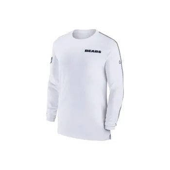 Nike Chicago Bears Sideline Coach Rugby Jerseys Men's White