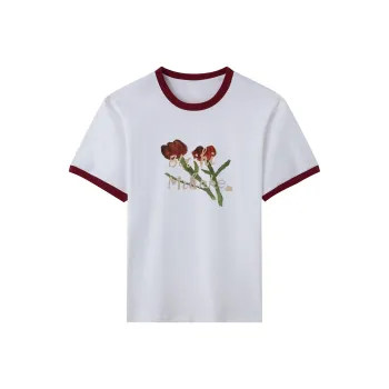 TEME Regular T Shirt Women's White & Red