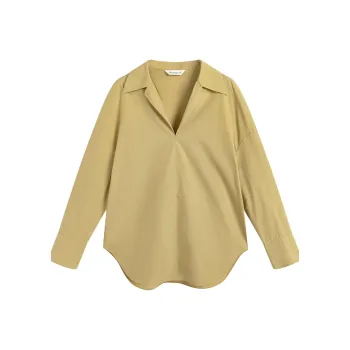 Famanxuan Shirt Women's Maple Yellow