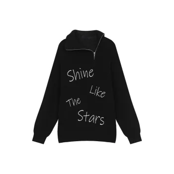 ELF SACK Sweater Women's Urban Chic Style Black