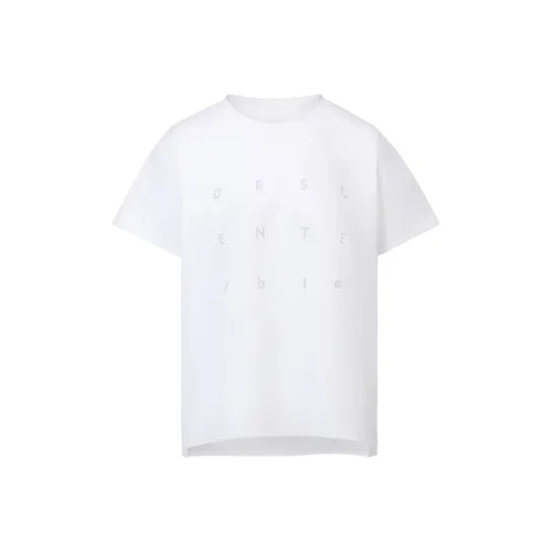 DESCENTE BLEU Drop Shoulder Sleeve T Shirt Women's