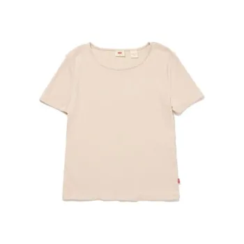 Levis T-Shirts Women's Beige