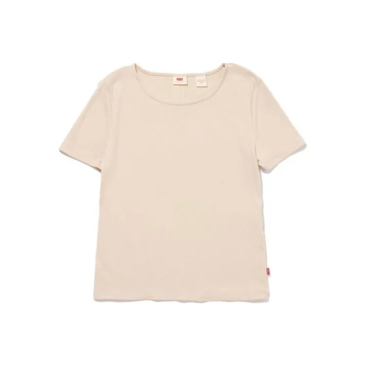Levis T-Shirts Women's Beige-0