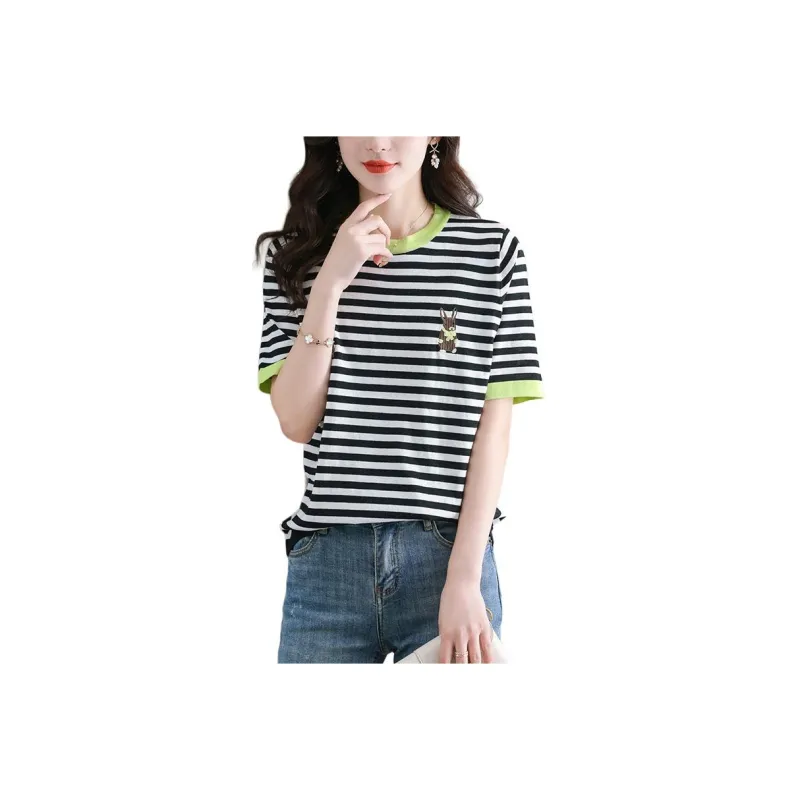 Korean Style Regular T Shirt Women's-7