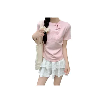 Mu Xiao Xin T Shirt Women's Pink