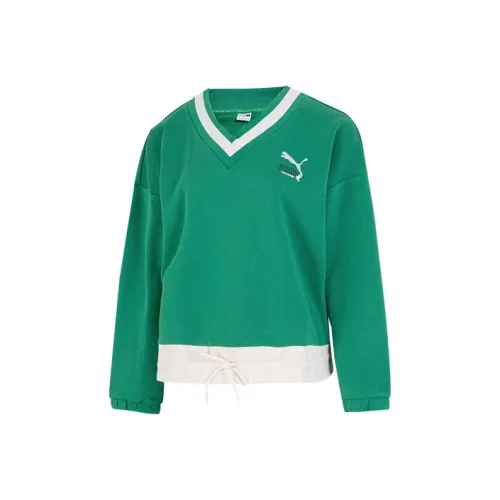 PUMA Sweatshirt Women's Amazon Green