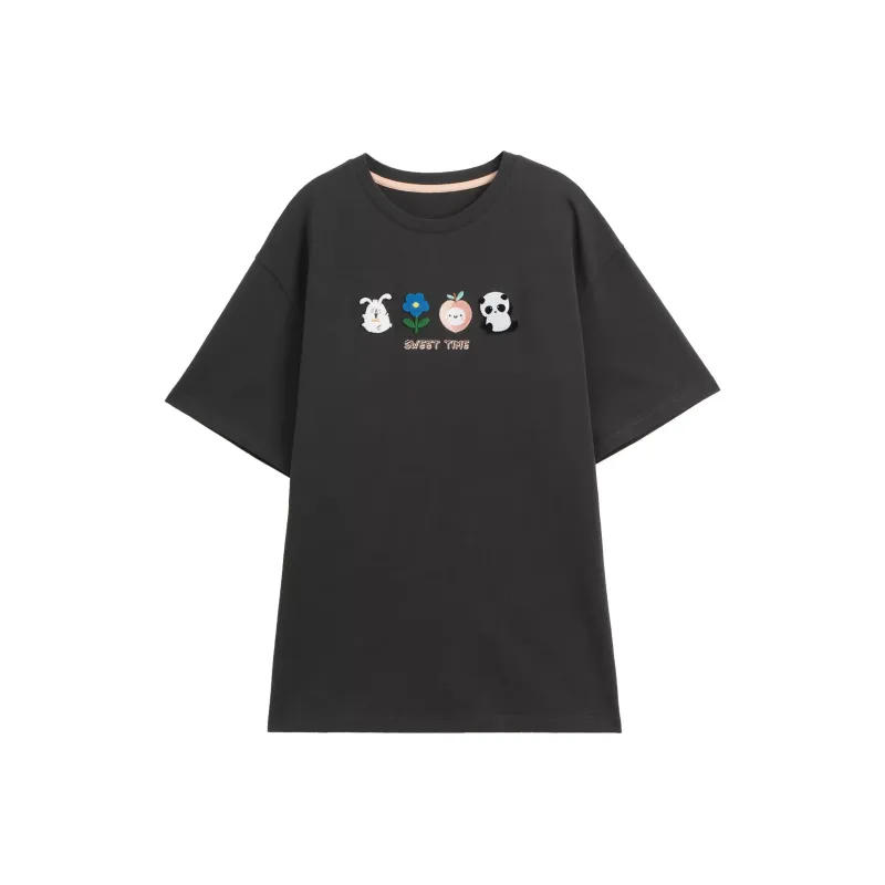 BASIC HOUSE T-Shirts Women's Dark Gray-0