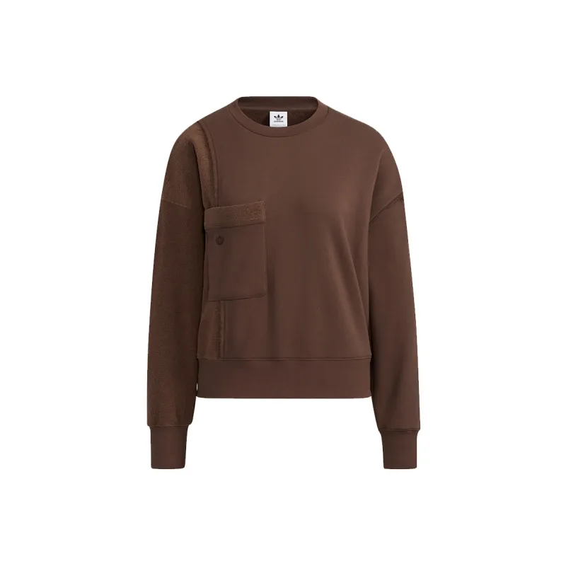 Adidas Originals Sweatshirt Women's Coffee-0