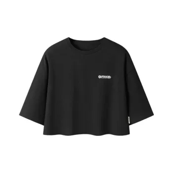OUTDOOR PRODUCTS Drop Shoulder Sleeve T Shirt Women's Classic Black