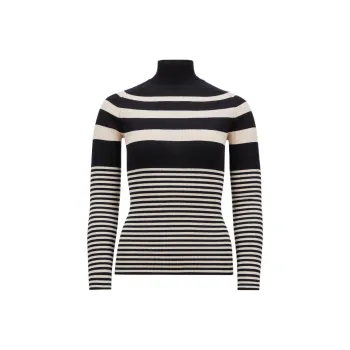 Moncler Turtleneck Striped Knit Jumper