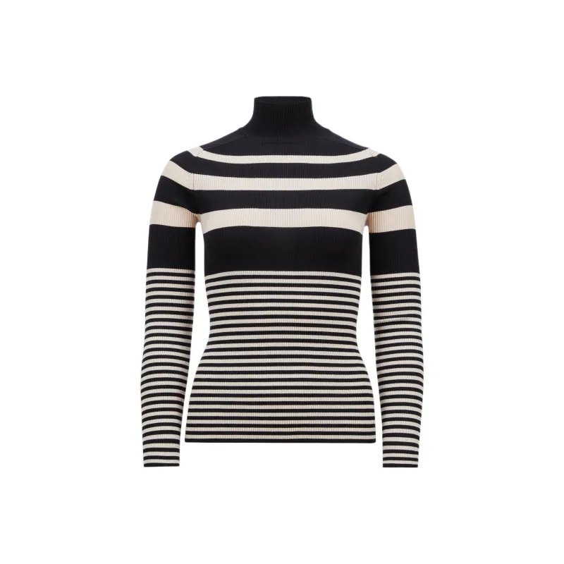 Moncler Turtleneck Striped Knit Jumper-0