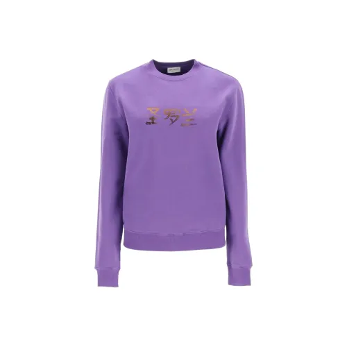 SAINT LAURENT Sweatshirt Women's Purple