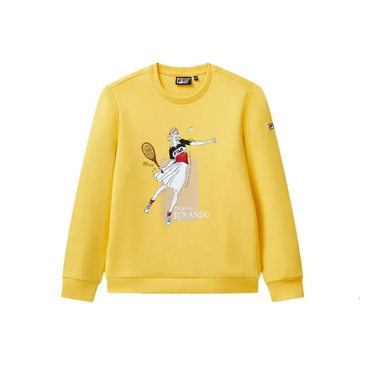 FILA Sweatshirts Women's Lily Blue Yellow-0