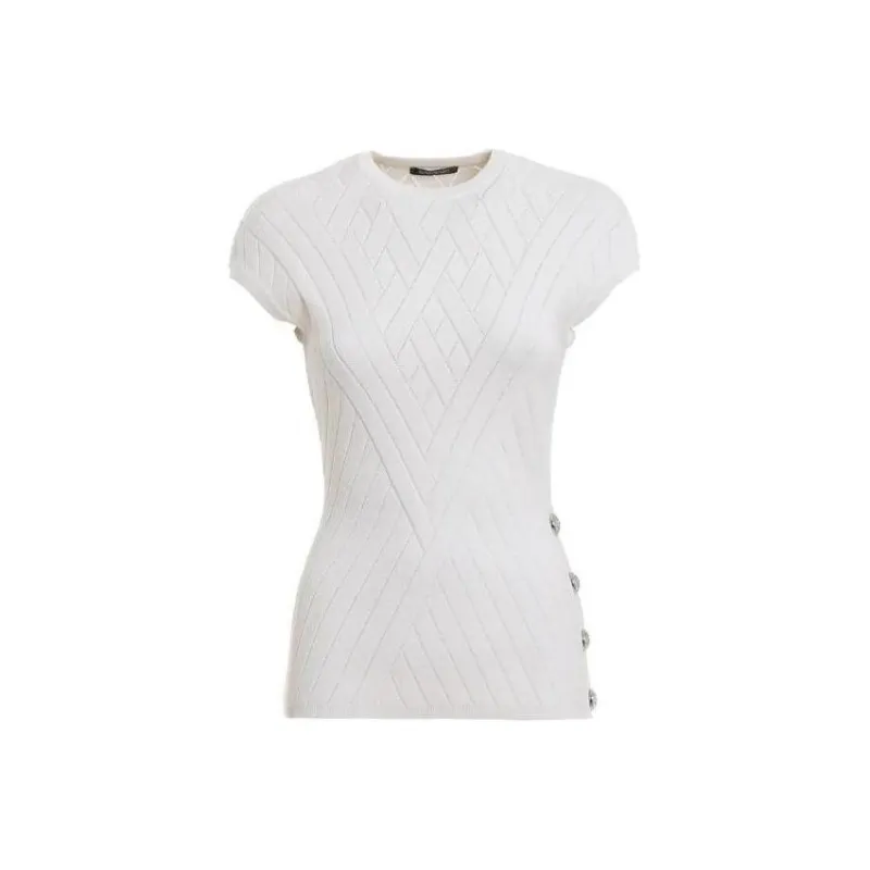 BALMAIN T Shirts Women's White-0
