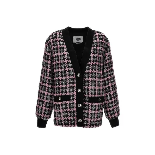 MSGM Button Up Tweed Cardigan