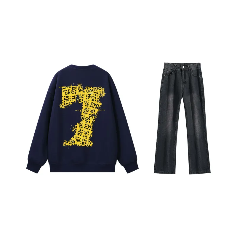 SUNSETMONENT Sweatshirt Set Unisex-25