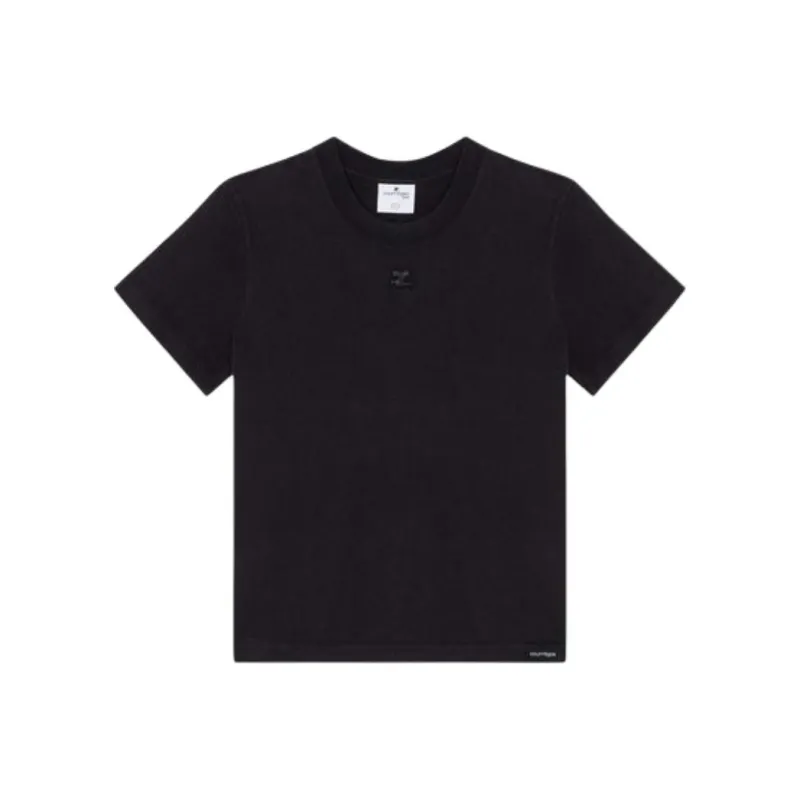 Courrèges Ac Straight Dry T Shirt 'Stonewashed Grey'-0