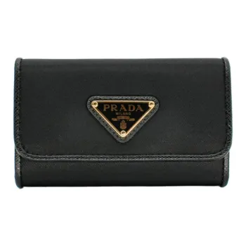PRADA Re Nylon Key Pouch Women's Black
