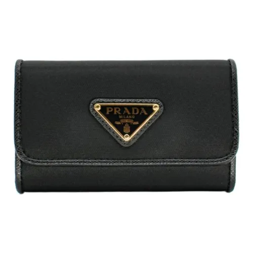 PRADA Re Nylon Key Pouch Women's Black