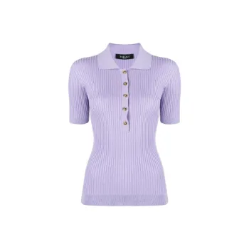 VERSACE Polo Shirts Women's Light Purple