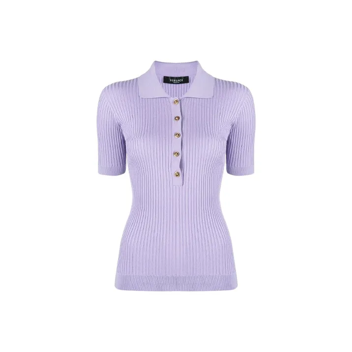 VERSACE Polo Shirts Women's Light Purple-0