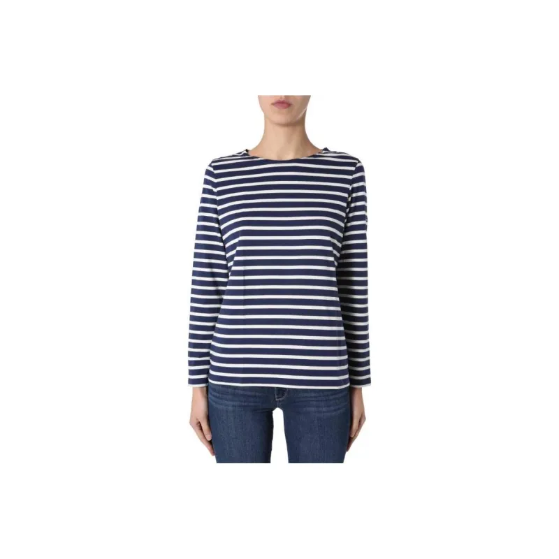 SAINT JAMES Striped Long Sleeved T Shirt-0
