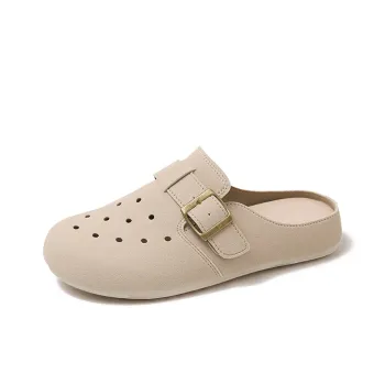 Budding Bear Rubber Sole Abrasion Resistant Slip Resistant Closed Toe Slippers Women's