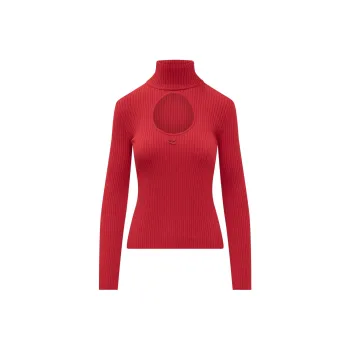 COURREGES Cut out Crop Top