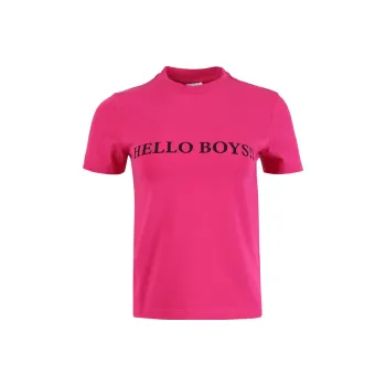 Vetements Hello Boys Fitted T Shirt 'Hot Pink'
