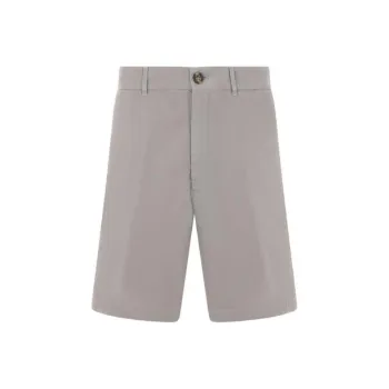 Brunello Cucinelli Garment Dyed Gabardine Bermuda Shorts