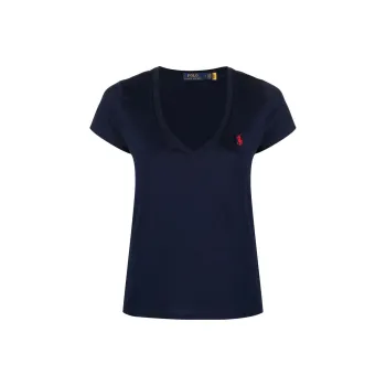 Polo Ralph Lauren Pony Embroidered V Neck T Shirt