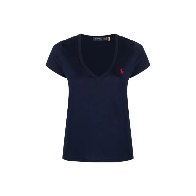 Polo Ralph Lauren Pony Embroidered V Neck T Shirt-0