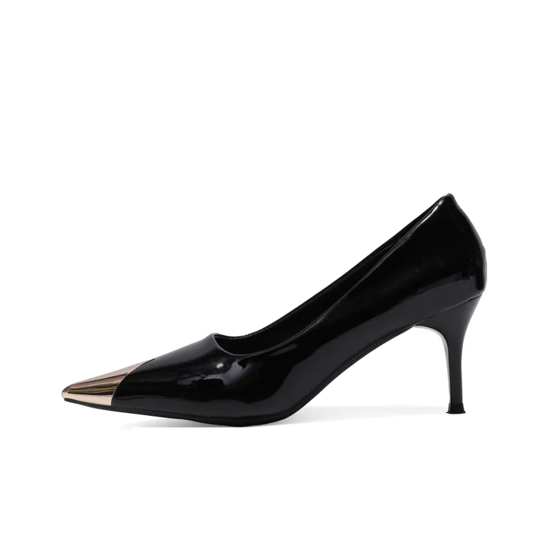 Dawei's House Slim Heel High Heels Women's Black-13