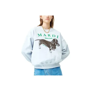 MARDI MERCREDI Sweatshirt Korean Style Women's Gray
