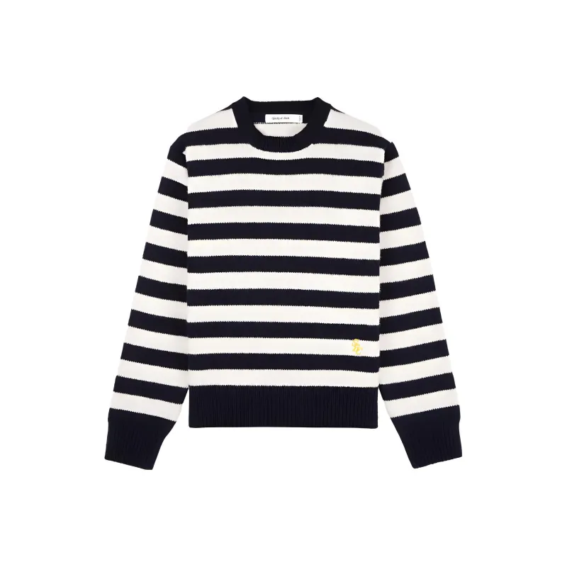 SPORTY & RICH Striped Wool Jumper-0