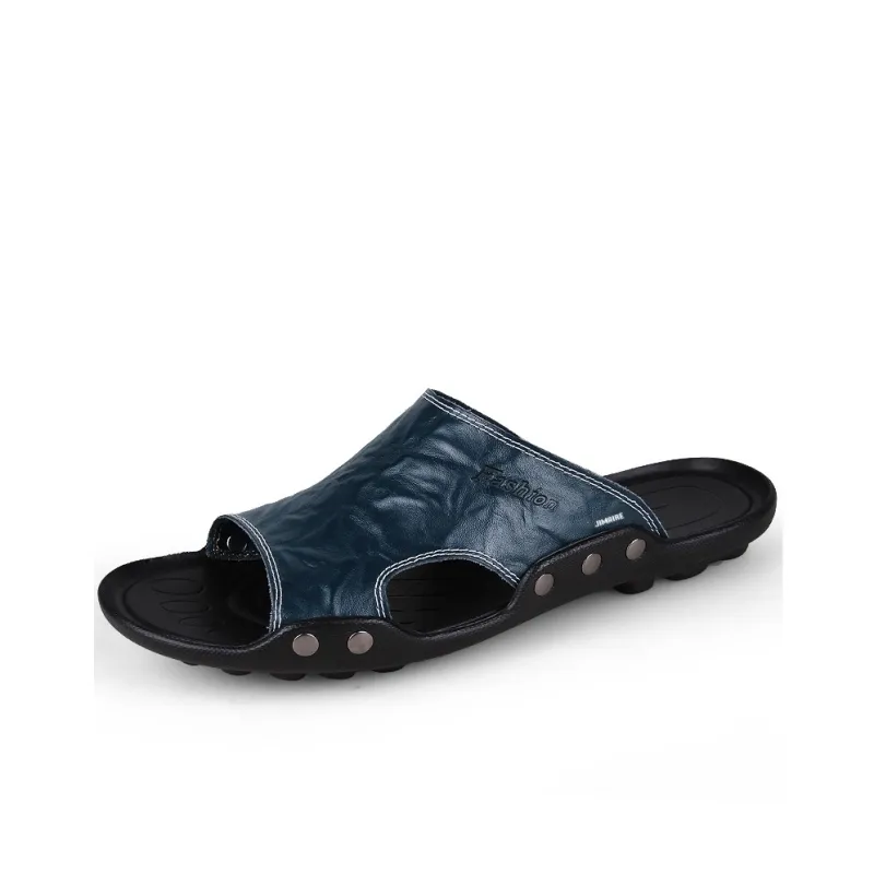 King Jinmai Slide Slippers Unisex Blue/Black/Brown/Blue-11