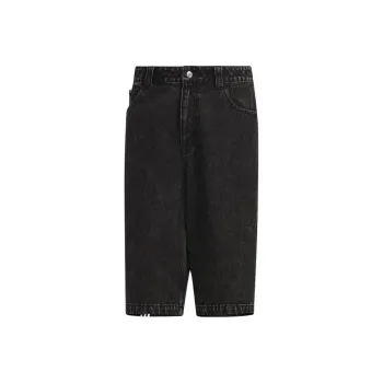 Adidas Originals Casual Shorts Unisex Medium Denim Black