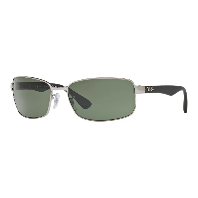 RayBan Metal Rectangular Sunglasses Unisex Silver-0