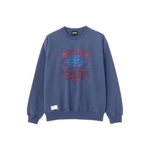Schott N.Y.C. 마린 블루 남성 맨투맨