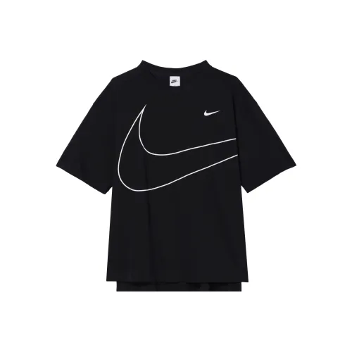 Nike Drop Shoulder Sleeve T Shirt Women's Black