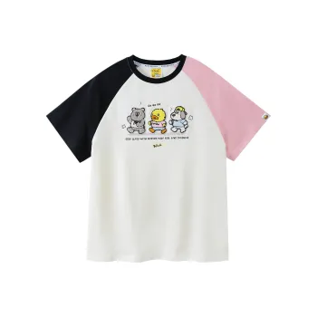 B.Duck T Shirt Women's Creamy Apricot Multicolor
